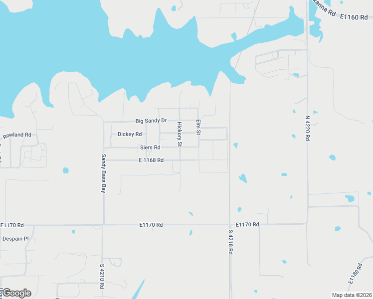 map of restaurants, bars, coffee shops, grocery stores, and more near 1905 Hickory Street in Eufaula