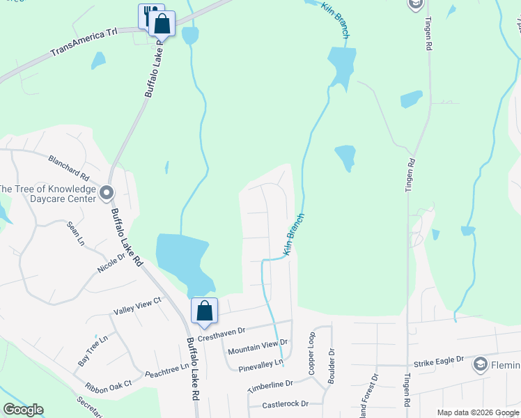 map of restaurants, bars, coffee shops, grocery stores, and more near 685 Crystal Spring Drive in Sanford