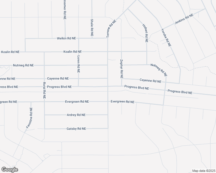 map of restaurants, bars, coffee shops, grocery stores, and more near Progress Boulevard Northeast in Rio Rancho