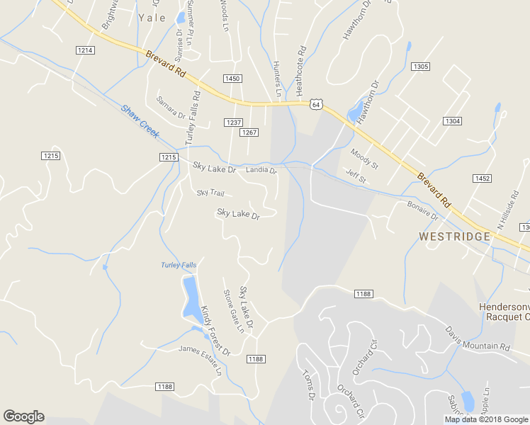 map of restaurants, bars, coffee shops, grocery stores, and more near 224 Sky Lake Drive in Hendersonville