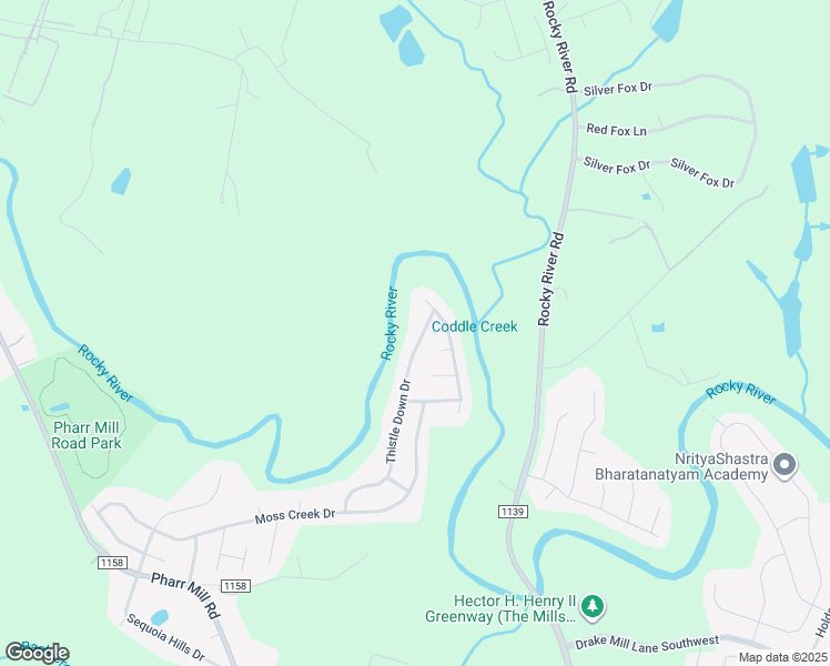 map of restaurants, bars, coffee shops, grocery stores, and more near 6636 Thistle Down Drive in Harrisburg
