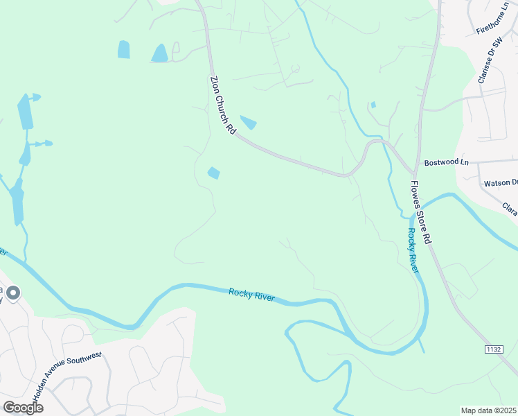 map of restaurants, bars, coffee shops, grocery stores, and more near 6460 Zion Church Road in Concord