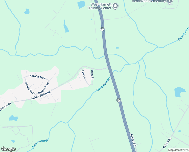 map of restaurants, bars, coffee shops, grocery stores, and more near 69 Dana Lane in Sanford