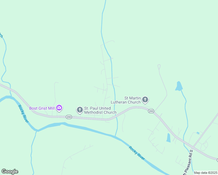 map of restaurants, bars, coffee shops, grocery stores, and more near 6701 Ray Linker Road in Concord
