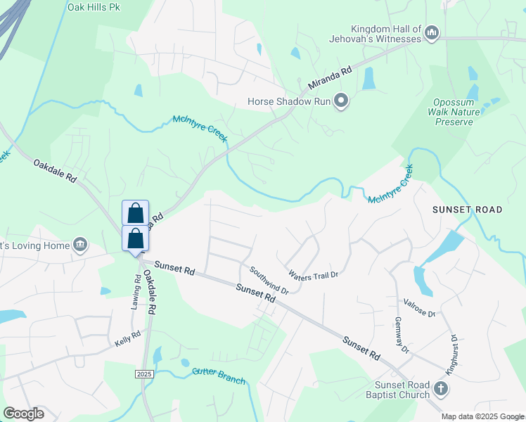 map of restaurants, bars, coffee shops, grocery stores, and more near 1441 Mandy Place Court in Charlotte