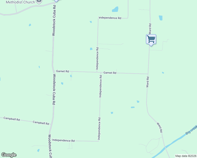 map of restaurants, bars, coffee shops, grocery stores, and more near 7280 Independence Road in Millington
