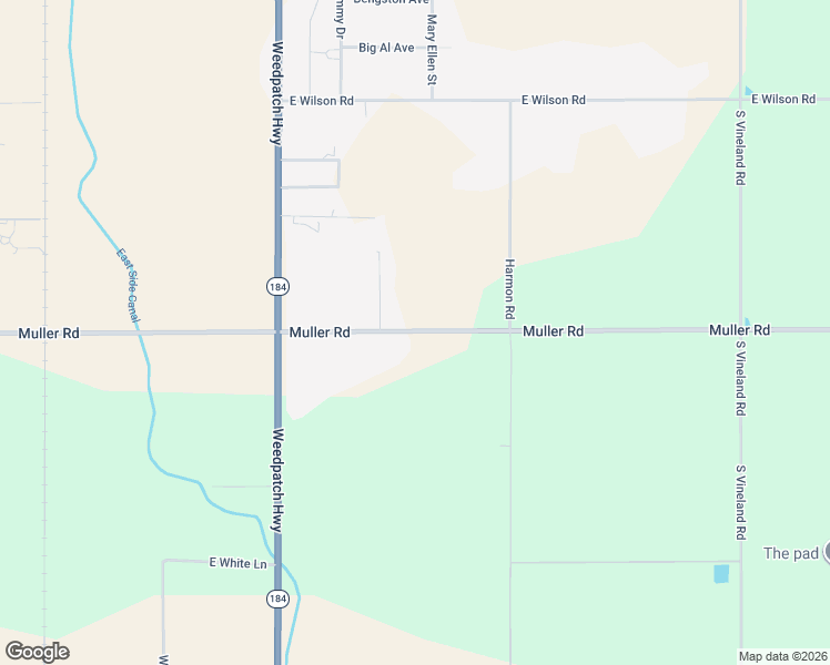 map of restaurants, bars, coffee shops, grocery stores, and more near 8515 Muller Road in Bakersfield
