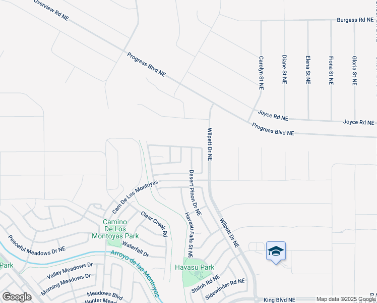 map of restaurants, bars, coffee shops, grocery stores, and more near 4016 Desert Pinon Drive Northeast in Rio Rancho
