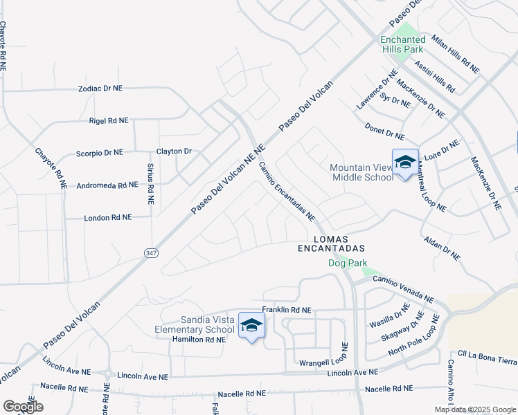 map of restaurants, bars, coffee shops, grocery stores, and more near 4119 Cleary Court Northeast in Rio Rancho