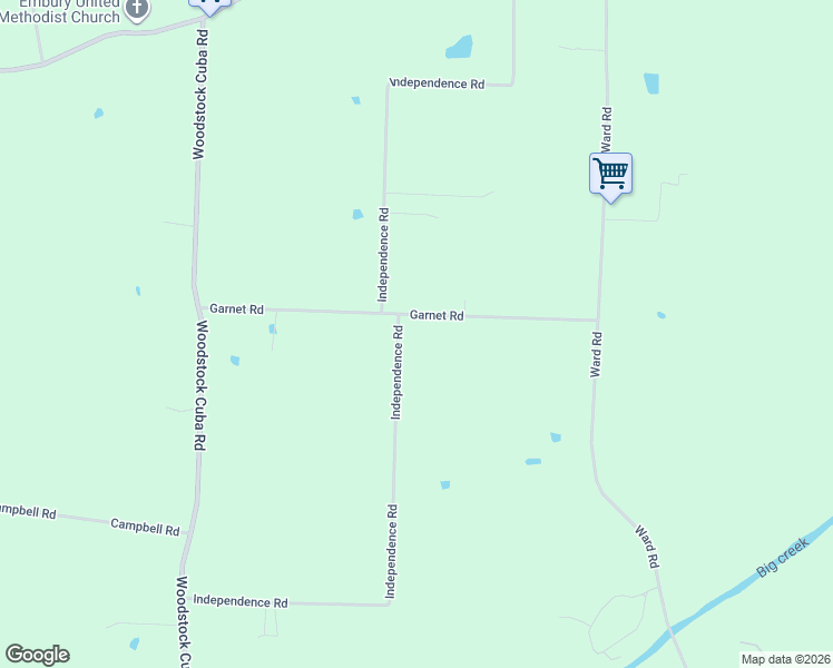 map of restaurants, bars, coffee shops, grocery stores, and more near 7280 Independence Road in Millington