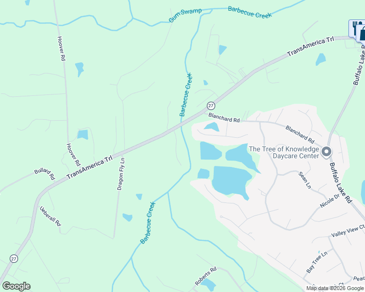 map of restaurants, bars, coffee shops, grocery stores, and more near 125 Country Walk Lane in Sanford