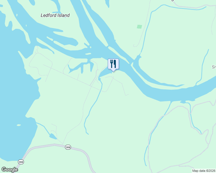 map of restaurants, bars, coffee shops, grocery stores, and more near 181 Marina Drive Northwest in Charleston