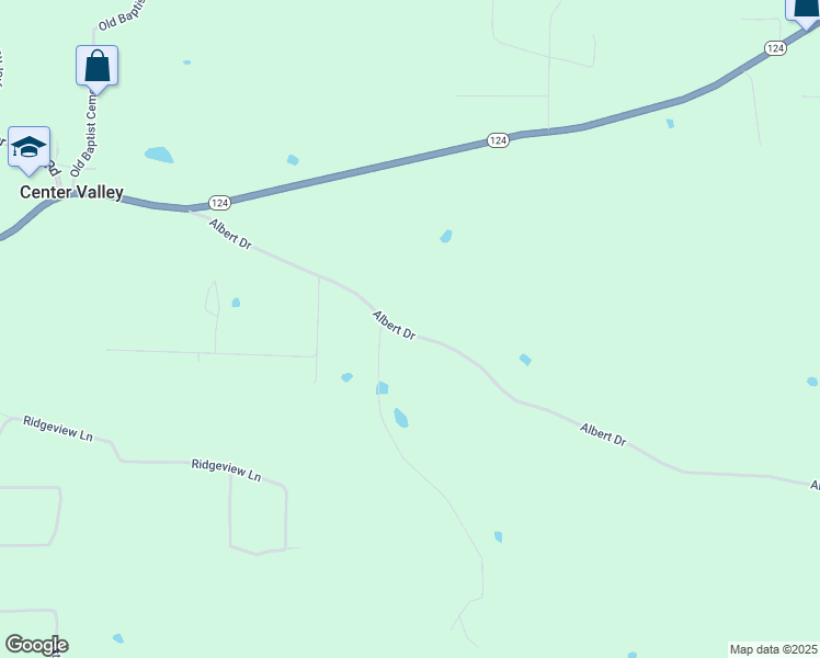 map of restaurants, bars, coffee shops, grocery stores, and more near 824 Albert Drive in Russellville