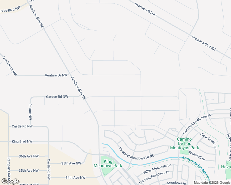 map of restaurants, bars, coffee shops, grocery stores, and more near Rouge Road Northeast in Rio Rancho