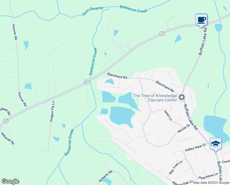 map of restaurants, bars, coffee shops, grocery stores, and more near 222 Farmhouse Court in Sanford