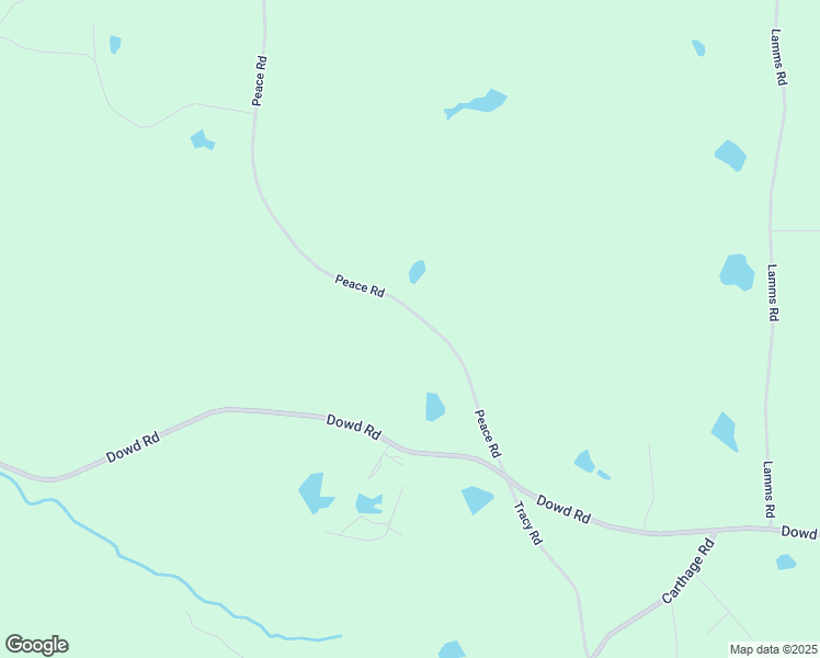 map of restaurants, bars, coffee shops, grocery stores, and more near 1066 Peace Road in Carthage