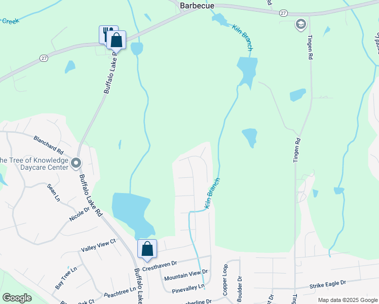 map of restaurants, bars, coffee shops, grocery stores, and more near 75 Rolling Stone Court in Sanford