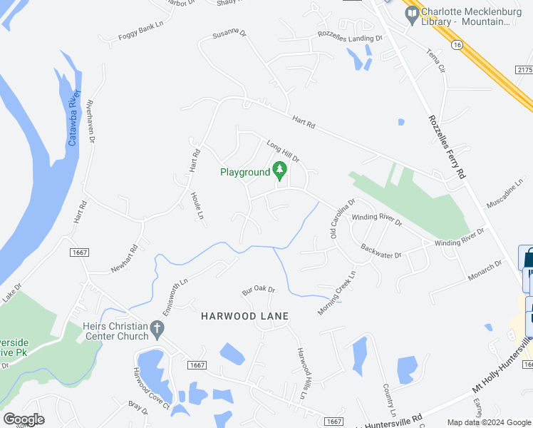 map of restaurants, bars, coffee shops, grocery stores, and more near 10124 Garman Hill Drive in Charlotte