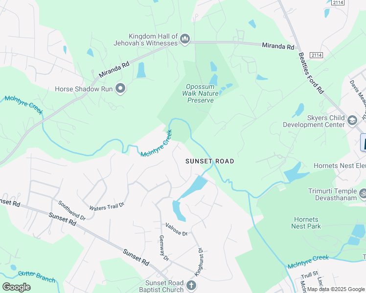 map of restaurants, bars, coffee shops, grocery stores, and more near 1807 Hansbury Drive in Charlotte