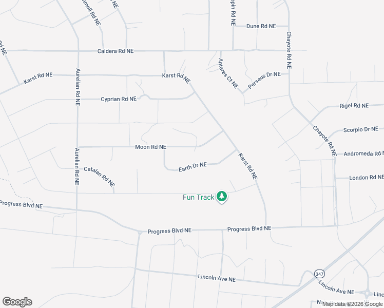 map of restaurants, bars, coffee shops, grocery stores, and more near Moon Road Northeast in Rio Rancho