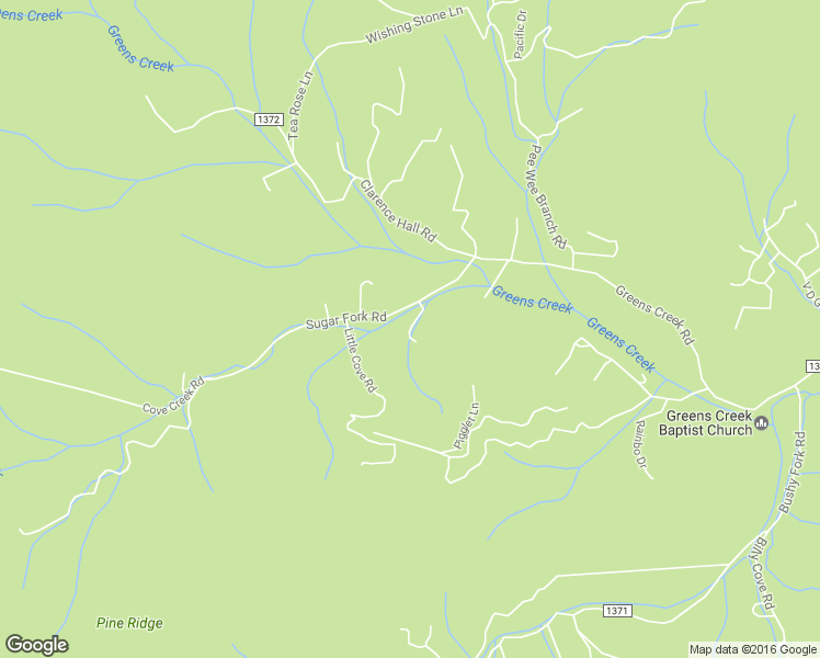 map of restaurants, bars, coffee shops, grocery stores, and more near 38 Cabin Creek Road in Sylva