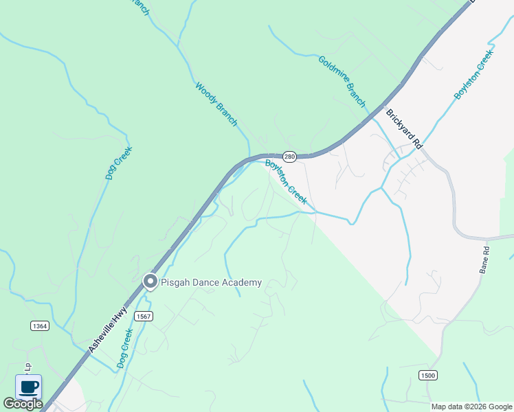 map of restaurants, bars, coffee shops, grocery stores, and more near 80 Gobbler Circle in Horse Shoe