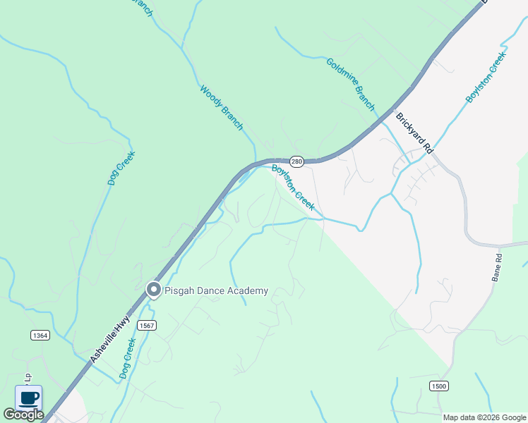 map of restaurants, bars, coffee shops, grocery stores, and more near 80 Gobbler Circle in Horse Shoe