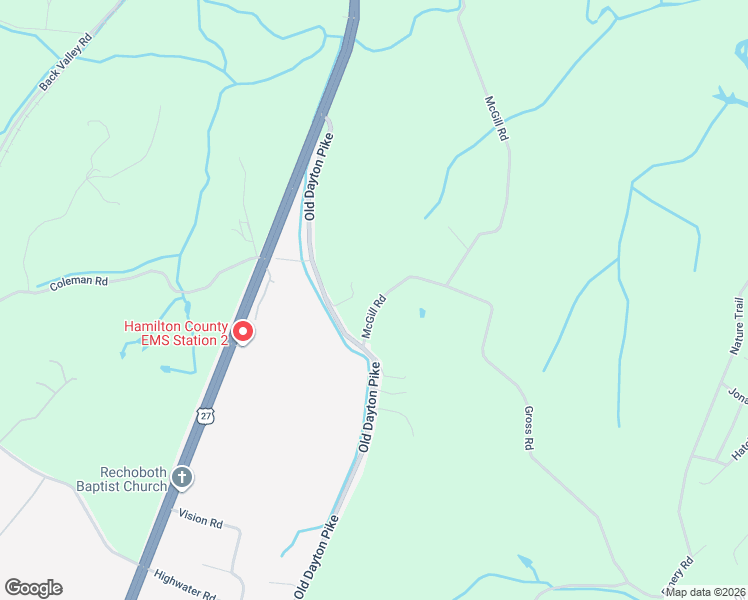 map of restaurants, bars, coffee shops, grocery stores, and more near 13008 McGill Road in Soddy-Daisy