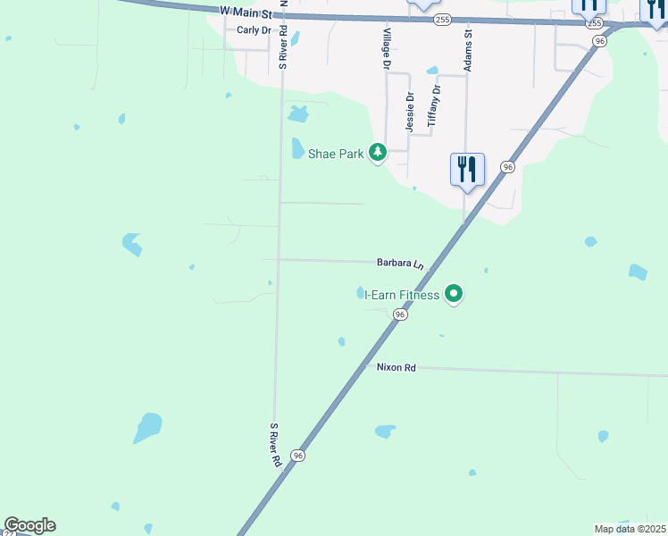 map of restaurants, bars, coffee shops, grocery stores, and more near 2207 Barbara Lane in Lavaca