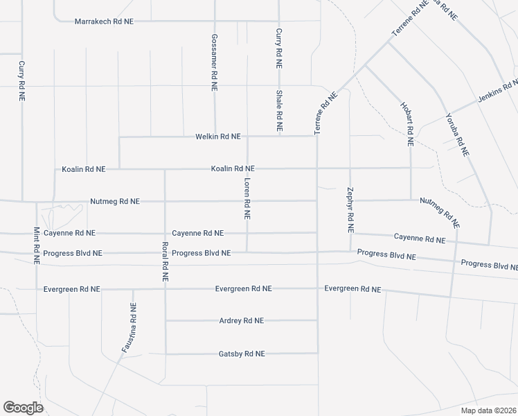 map of restaurants, bars, coffee shops, grocery stores, and more near Loren Road Northeast in Rio Rancho