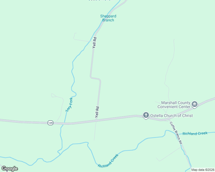 map of restaurants, bars, coffee shops, grocery stores, and more near 3127 Yell Road in Lewisburg