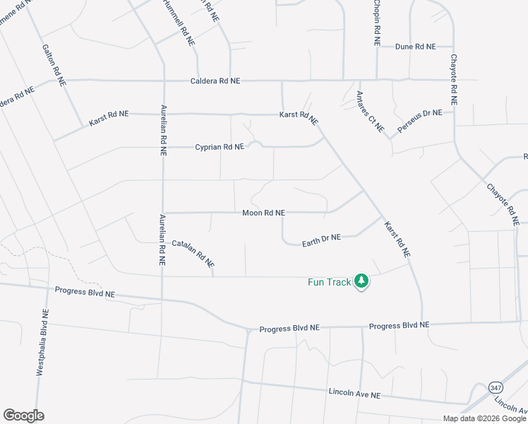 map of restaurants, bars, coffee shops, grocery stores, and more near Moon Road Northeast in Rio Rancho