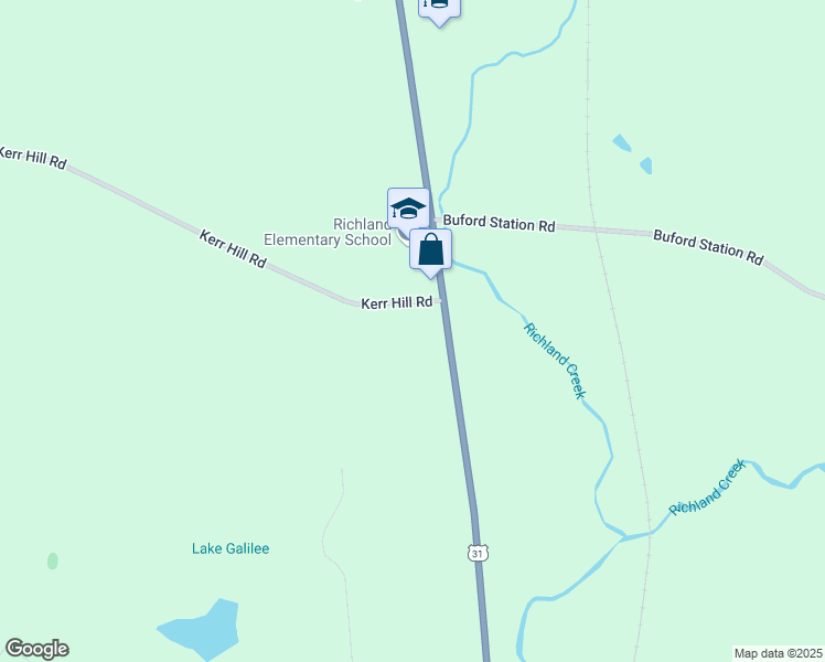 map of restaurants, bars, coffee shops, grocery stores, and more near 9999 Columbia Highway in Lynnville