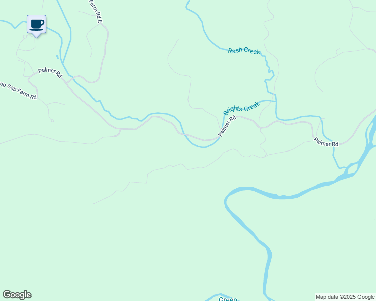 map of restaurants, bars, coffee shops, grocery stores, and more near 1400 Palmer Road in Mill Spring