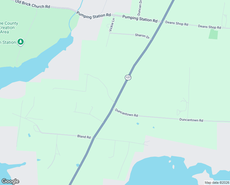 map of restaurants, bars, coffee shops, grocery stores, and more near 34 Lightfoot Lane in Estill Springs