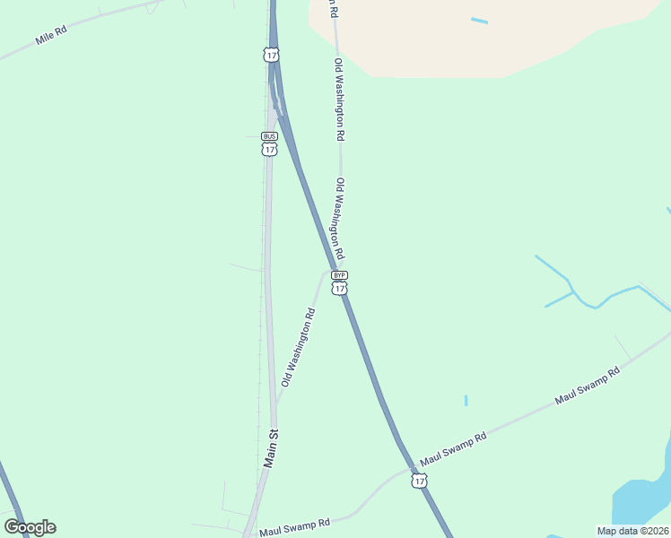 map of restaurants, bars, coffee shops, grocery stores, and more near 301 Old Washington Road in Vanceboro