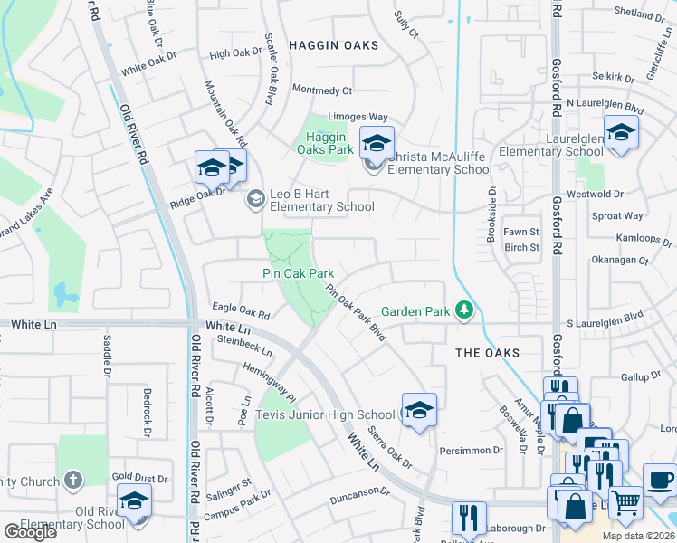 map of restaurants, bars, coffee shops, grocery stores, and more near 3105 Summer Creek Court in Bakersfield