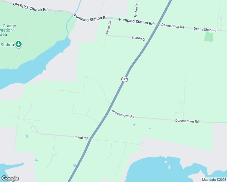 map of restaurants, bars, coffee shops, grocery stores, and more near 56 Lightfoot Lane in Estill Springs