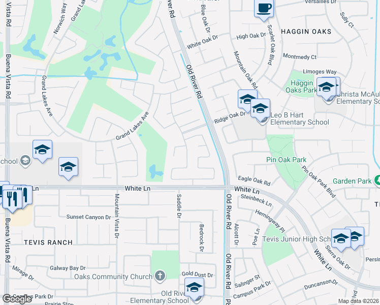 map of restaurants, bars, coffee shops, grocery stores, and more near 3008 Rose Petal Street in Bakersfield