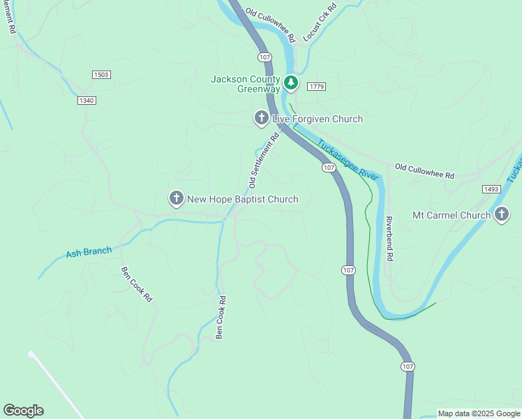 map of restaurants, bars, coffee shops, grocery stores, and more near 26 Joe Davis Road in Sylva