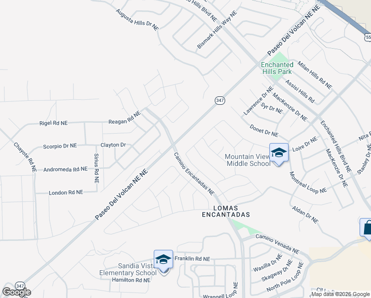 map of restaurants, bars, coffee shops, grocery stores, and more near 6924 Dusty Drive Northeast in Rio Rancho
