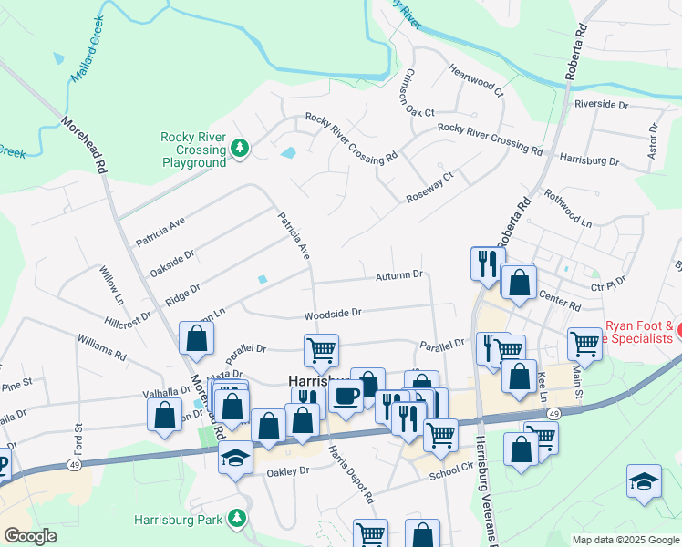 map of restaurants, bars, coffee shops, grocery stores, and more near 315 Autumn Dr in Harrisburg