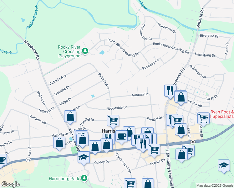 map of restaurants, bars, coffee shops, grocery stores, and more near 315 Autumn Drive in Harrisburg