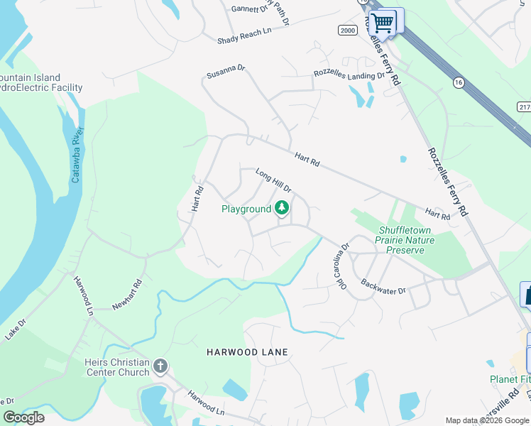 map of restaurants, bars, coffee shops, grocery stores, and more near 1922 Sugarbush Drive in Charlotte