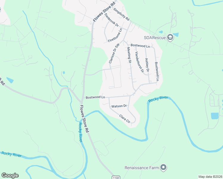 map of restaurants, bars, coffee shops, grocery stores, and more near 907 Bostwood Lane in Concord