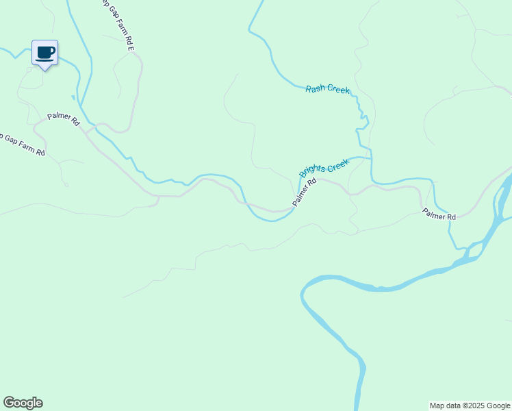 map of restaurants, bars, coffee shops, grocery stores, and more near 1400 Palmer Road in Mill Spring