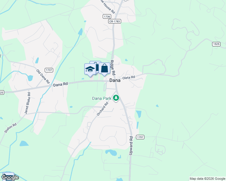 map of restaurants, bars, coffee shops, grocery stores, and more near 17 Integrity Lane in Flat Rock