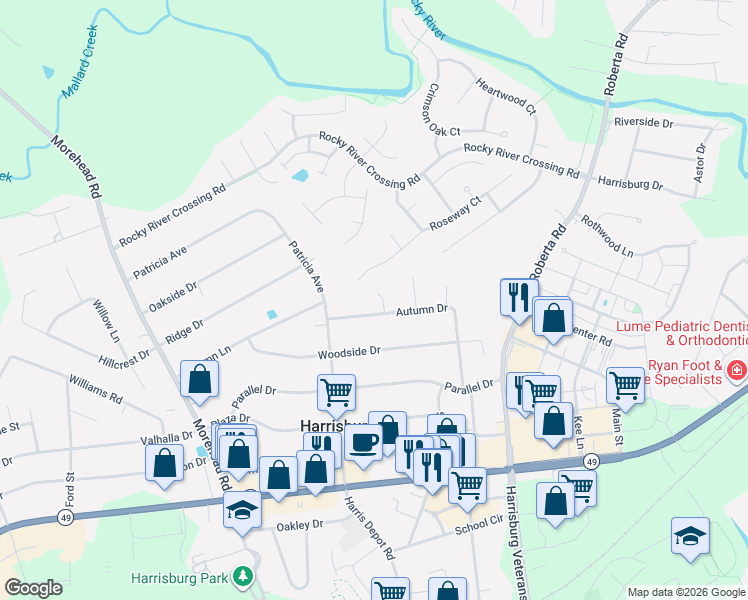 map of restaurants, bars, coffee shops, grocery stores, and more near 315 Autumn Drive in Harrisburg