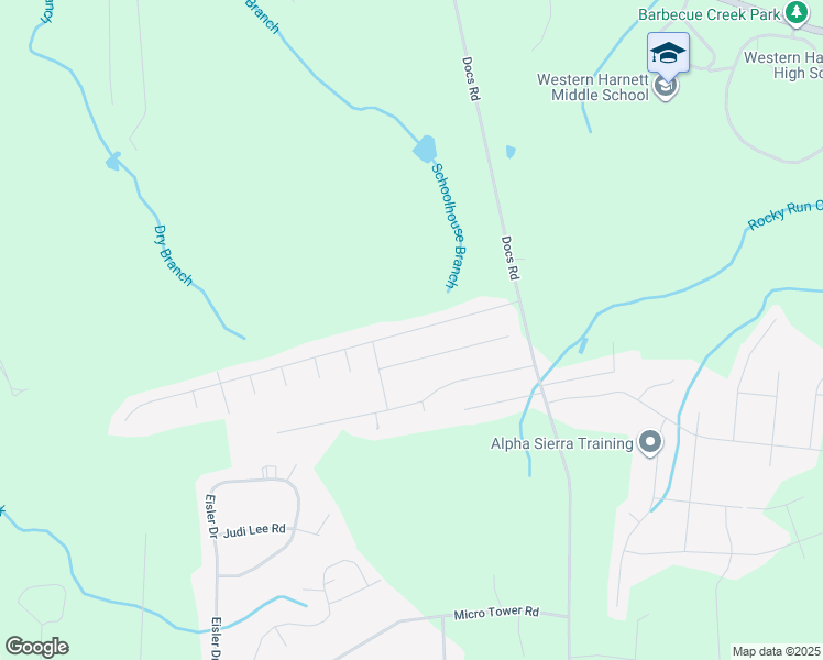 map of restaurants, bars, coffee shops, grocery stores, and more near 300 Kentucky Derby Lane in Lillington