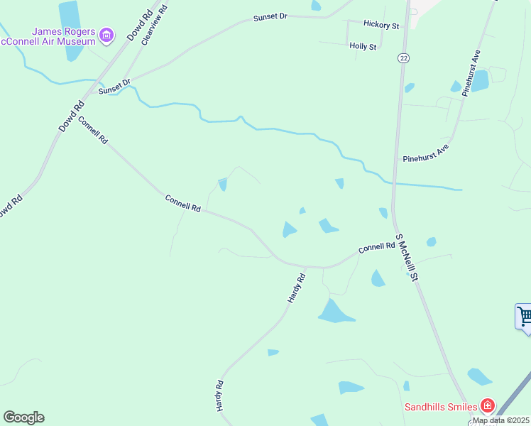 map of restaurants, bars, coffee shops, grocery stores, and more near 288 Connell Road in Carthage
